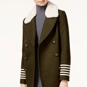 Gigi Hadid x Tommy Hilfiger Military Olive Wool Coat